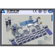 Máquina de materiais de construção de painel de parede exterior leve